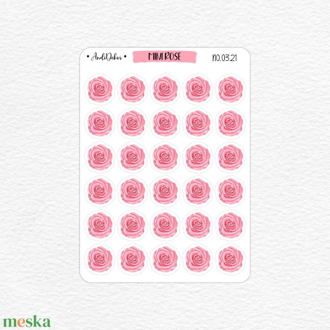 Mini rózsák matrica ív No.0321 - otthon & életmód - papír, írószer - matrica, matrica csomag - Meska.hu Mini rózsák matrica ív No.0321 - otthon & életmód - papír, írószer - matrica, matrica csomag - Meska.hu