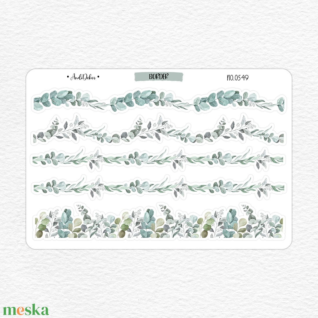 Eukaliptusz leveles napló szegélyező matricák - border matrica ív No.0549 - otthon & életmód - papír, írószer - matrica, matrica csomag - Meska.hu Eukaliptusz leveles napló szegélyező matricák - border matrica ív No.0549 - otthon & életmód - papír, írószer - matrica, matrica csomag - Meska.hu