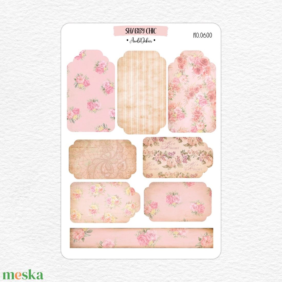 Scrapbook matrica ív - Shabby chic ephemera No.0600 - otthon & életmód - papír, írószer - matrica, matrica csomag - Meska.hu Scrapbook matrica ív - Shabby chic ephemera No.0600 - otthon & életmód - papír, írószer - matrica, matrica csomag - Meska.hu