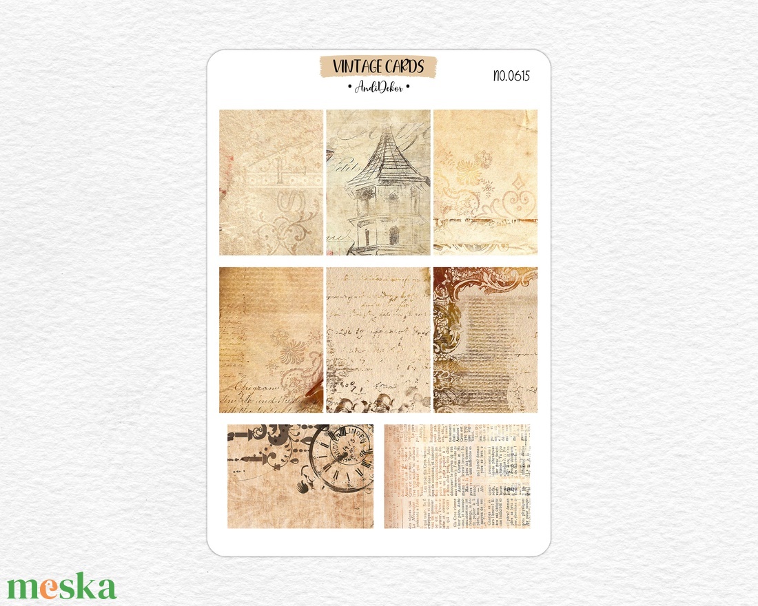 Scrapbook matrica ív - Vintage papírok No.0615 - otthon & életmód - papír, írószer - matrica, matrica csomag - Meska.hu Scrapbook matrica ív - Vintage papírok No.0615 - otthon & életmód - papír, írószer - matrica, matrica csomag - Meska.hu