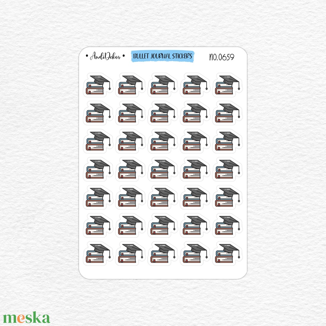 Mini iskolás matricák - vizsga emlékeztető matricák No.0659 - otthon & életmód - papír, írószer - matrica, matrica csomag - Meska.hu