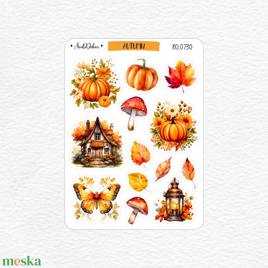 Őszi matrica ív No.0730 - otthon & életmód - dekoráció - halloween - halloweeni dekoráció - Meska.hu Őszi matrica ív No.0730 - otthon & életmód - dekoráció - halloween - halloweeni dekoráció - Meska.hu