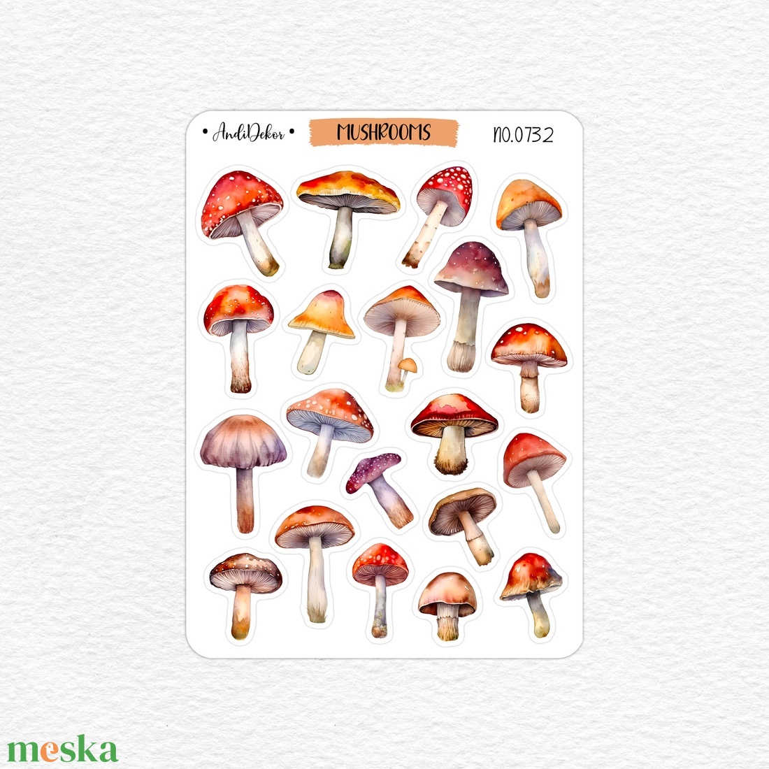 Őszi gombák matrica ív No.0732 - otthon & életmód - dekoráció - halloween - halloweeni dekoráció - Meska.hu Őszi gombák matrica ív No.0732 - otthon & életmód - dekoráció - halloween - halloweeni dekoráció - Meska.hu