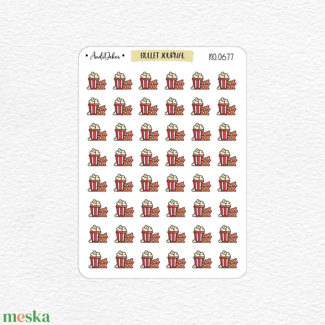 Mini popcorn és mozijegy matricák - mozi emlékeztető matricák No.0677 - otthon & életmód - papír, írószer - matrica, matrica csomag - Meska.hu Mini popcorn és mozijegy matricák - mozi emlékeztető matricák No.0677 - otthon & életmód - papír, írószer - matrica, matrica csomag - Meska.hu