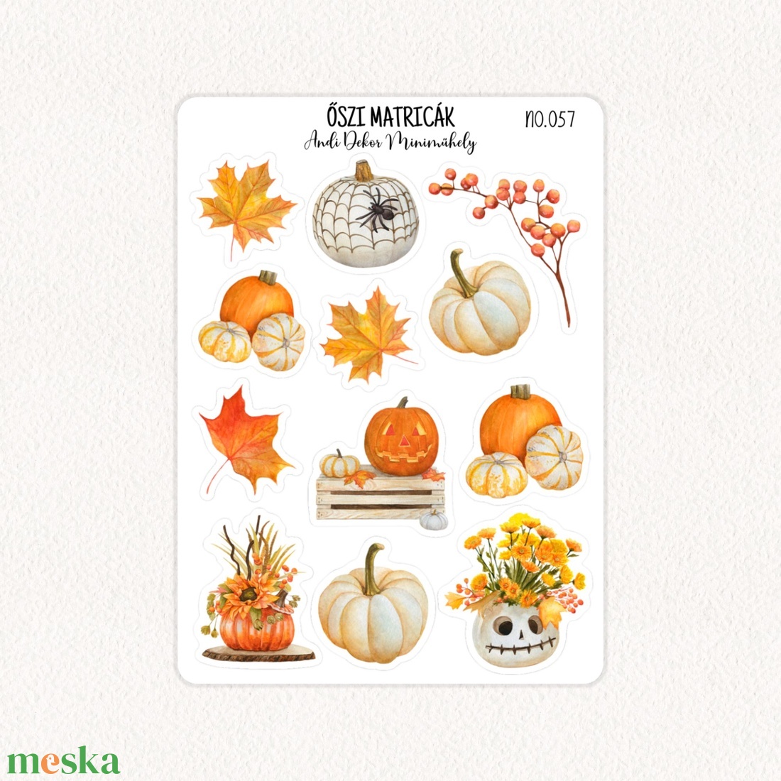 Őszi matricák No.057 - otthon & életmód - papír, írószer - matrica, matrica csomag - Meska.hu