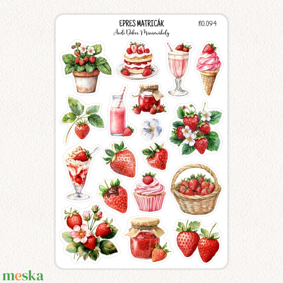 Epres matricák No.094 - otthon & életmód - papír, írószer - matrica, matrica csomag - Meska.hu