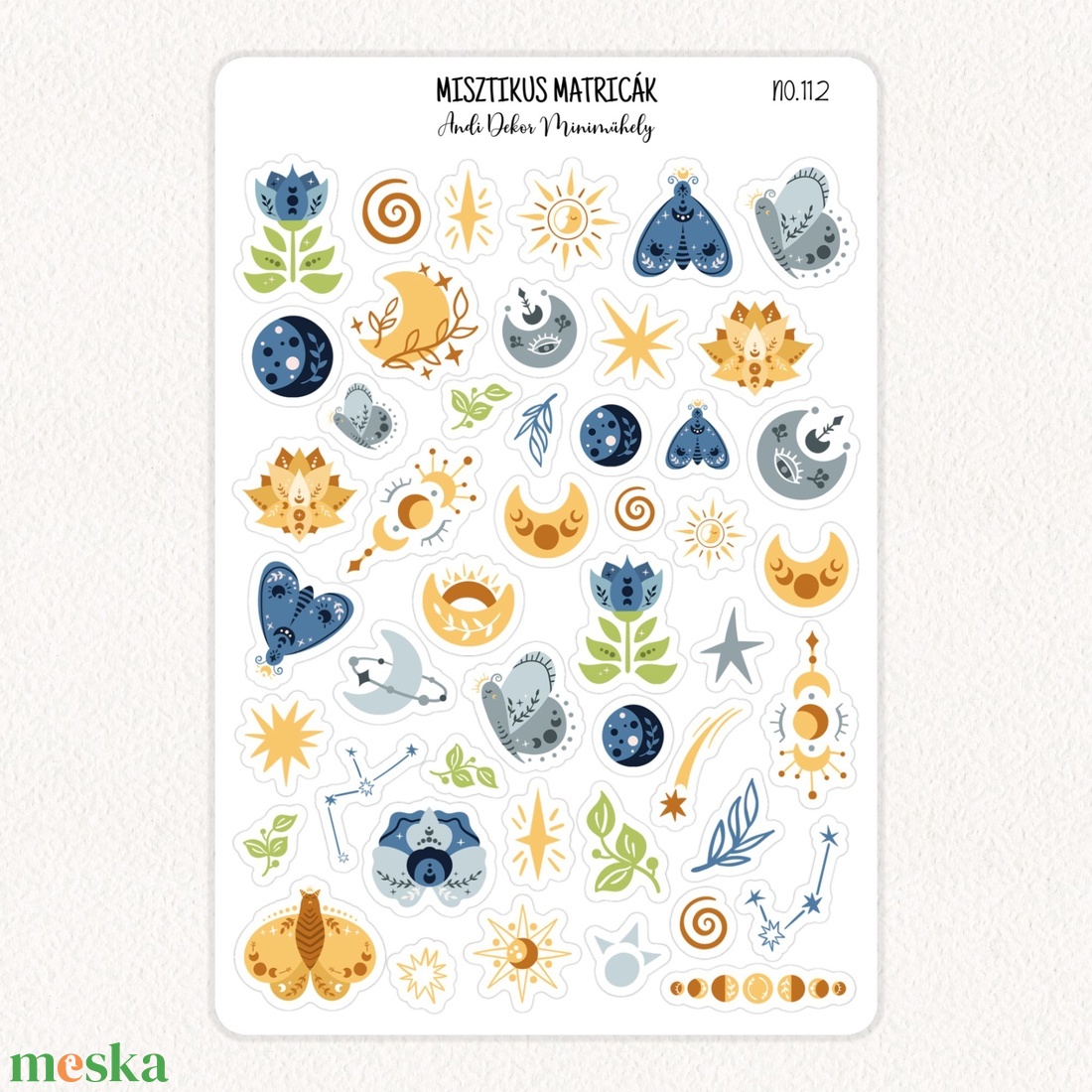 Misztikus matricák No.112 - otthon & életmód - papír, írószer - matrica, matrica csomag - Meska.hu