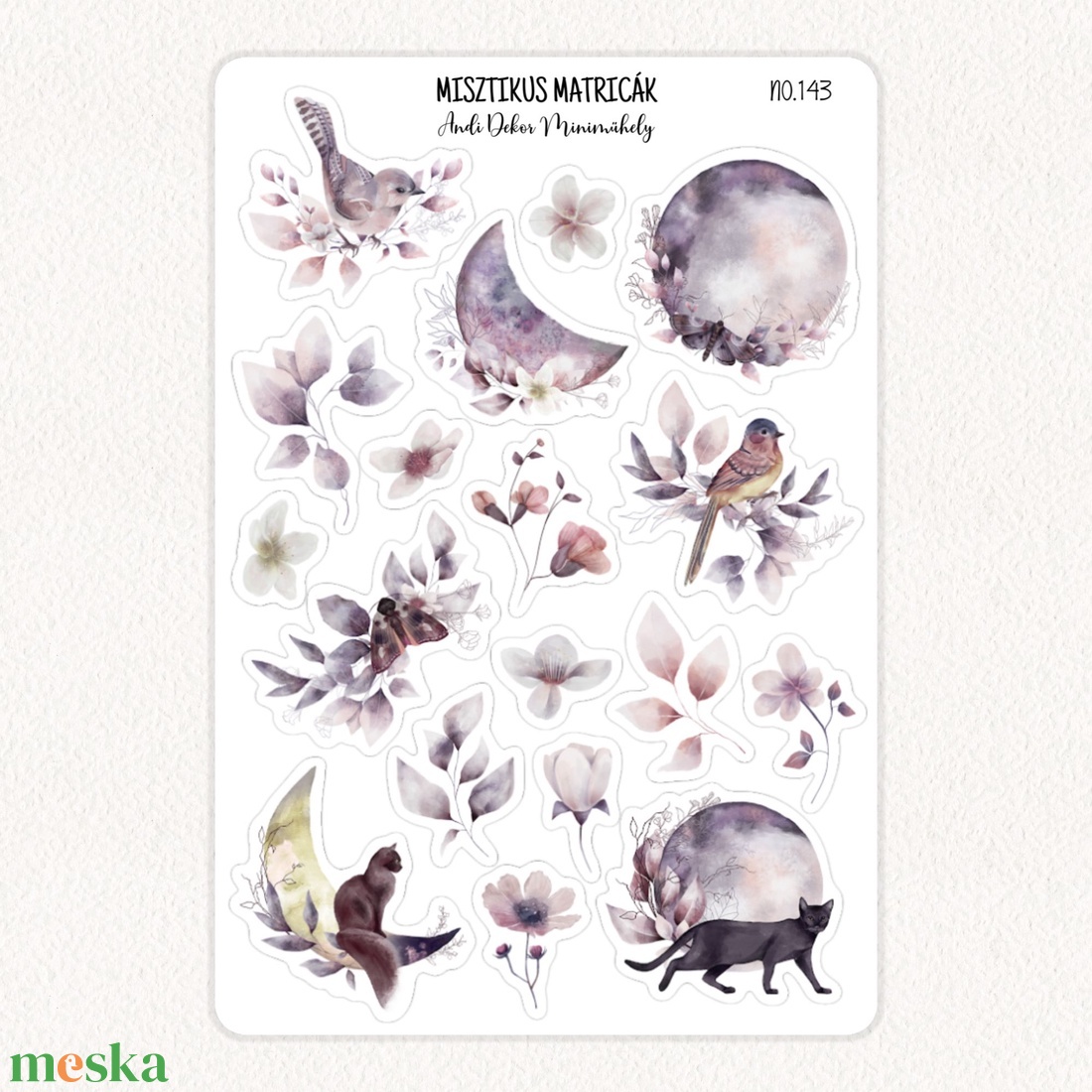 Misztikus matricák No.143 - otthon & életmód - papír, írószer - matrica, matrica csomag - Meska.hu