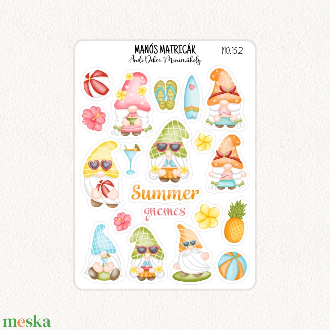 Manós matricák No.152 - otthon & életmód - papír, írószer - matrica, matrica csomag - Meska.hu