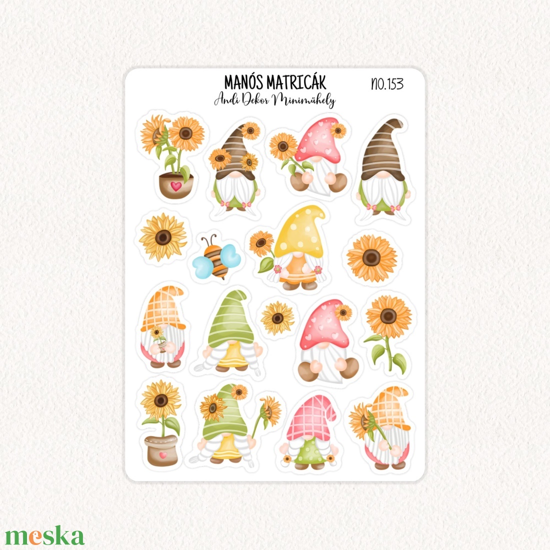 Manós matricák No.153 - otthon & életmód - papír, írószer - matrica, matrica csomag - Meska.hu