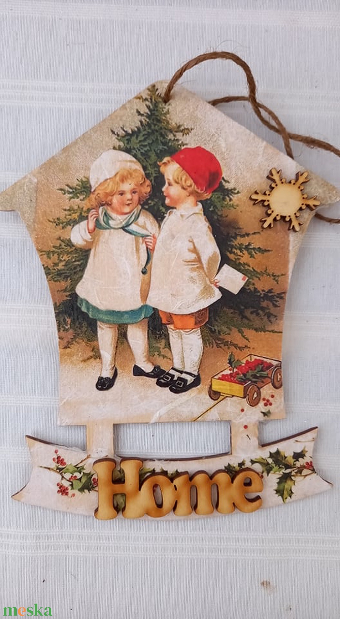 Retro karácsony ajtódísz - karácsony - adventi díszek - adventi ajtódísz - Meska.hu Retro karácsony ajtódísz - karácsony - adventi díszek - adventi ajtódísz - Meska.hu