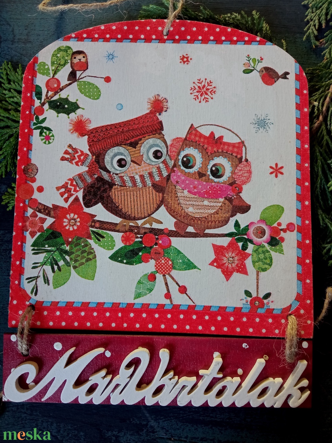 Bagolykák- ajtódísz - karácsony - karácsonyi lakásdekoráció - karácsonyi ajtódíszek - Meska.hu Bagolykák- ajtódísz - karácsony - karácsonyi lakásdekoráció - karácsonyi ajtódíszek - Meska.hu