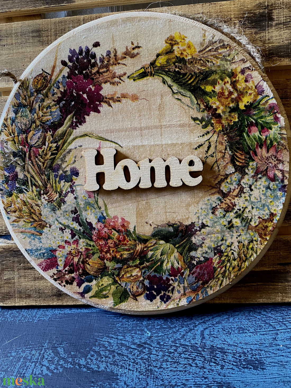 Vadvirágok- ajtókopogtató tábla - otthon & életmód - dekoráció - ajtó- és ablak dekoráció - ajtódísz & kopogtató - Meska.hu