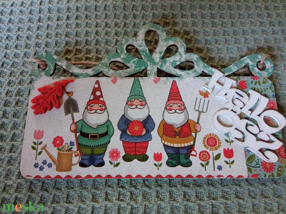 Kertitörpék-ajtókopogtató tábla - otthon & életmód - dekoráció - ajtó- és ablak dekoráció - ajtódísz & kopogtató - Meska.hu Kertitörpék-ajtókopogtató tábla - otthon & életmód - dekoráció - ajtó- és ablak dekoráció - ajtódísz & kopogtató - Meska.hu