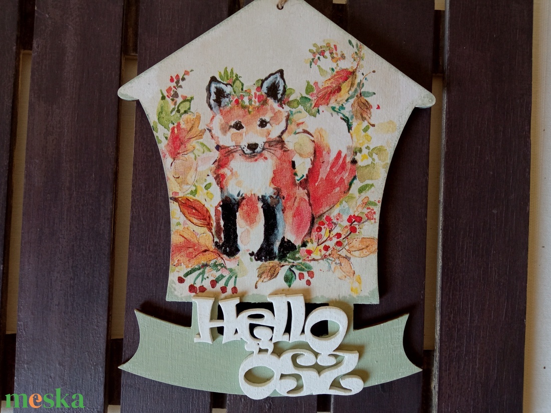 Kisróka- ajtódísz - otthon & életmód - dekoráció - ajtó- és ablak dekoráció - ajtódísz & kopogtató - Meska.hu