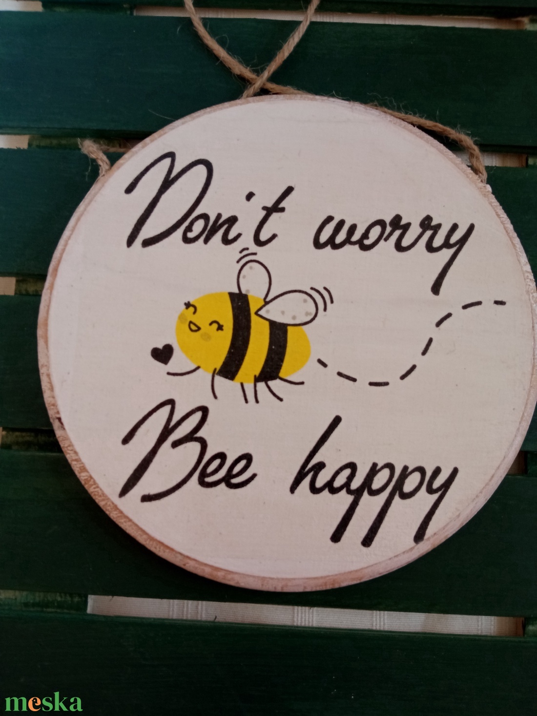 Don't worry- ajtókopogtató tábla - otthon & életmód - dekoráció - ajtó- és ablak dekoráció - ajtótábla - Meska.hu