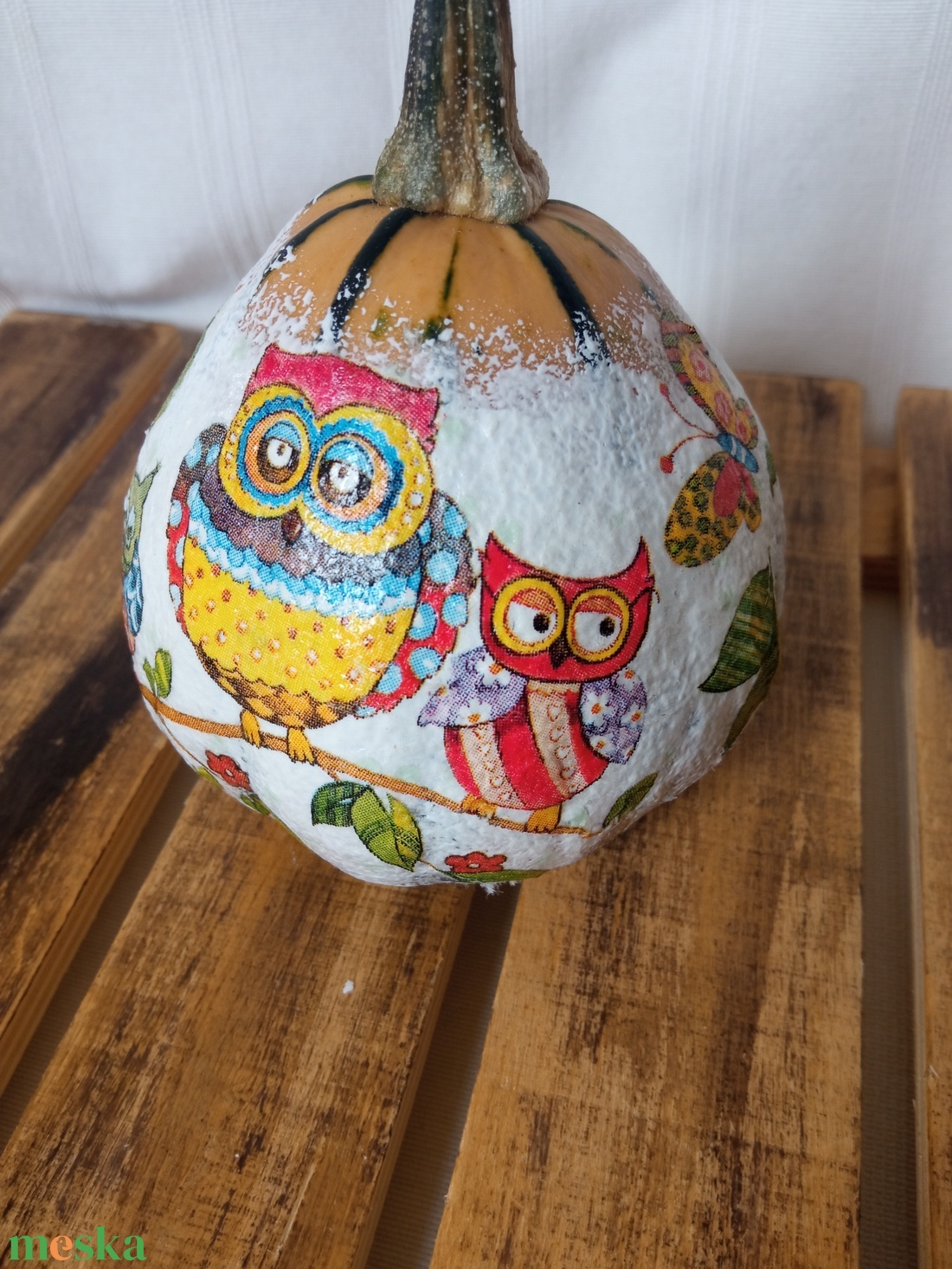Baglyos dísztök dekorció - otthon & életmód - dekoráció - halloween - halloweeni tök - Meska.hu Baglyos dísztök dekorció - otthon & életmód - dekoráció - halloween - halloweeni tök - Meska.hu
