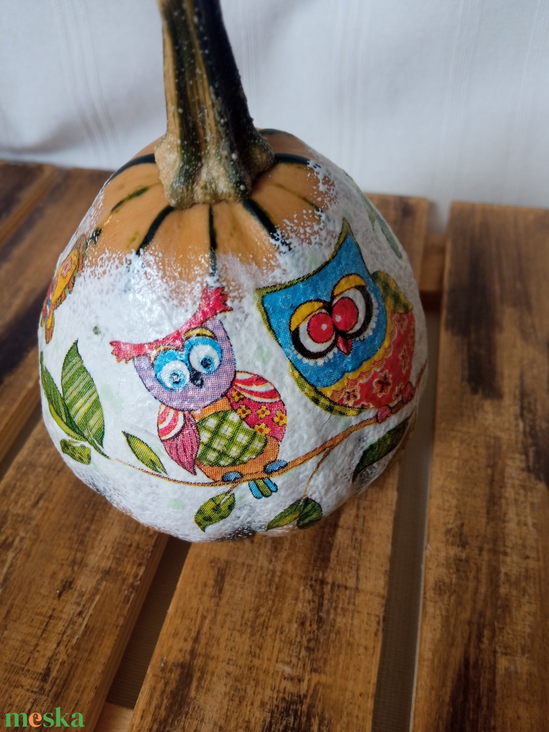 Baglyos dísztök dekorció - otthon & életmód - dekoráció - halloween - halloweeni tök - Meska.hu Baglyos dísztök dekorció - otthon & életmód - dekoráció - halloween - halloweeni tök - Meska.hu