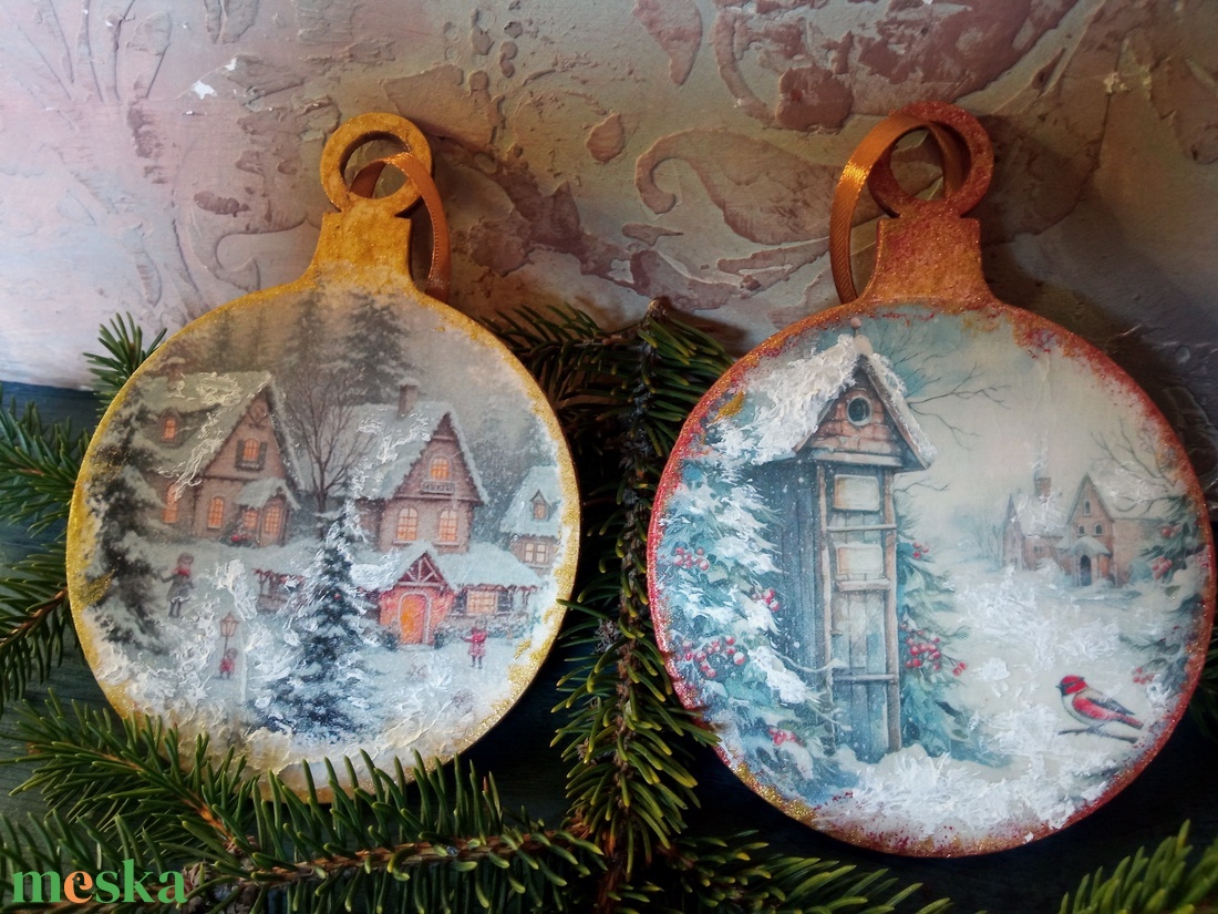 Télitj fakarcsonyfadísz - karácsony - karácsonyi lakásdekoráció - karácsonyfadíszek - Meska.hu