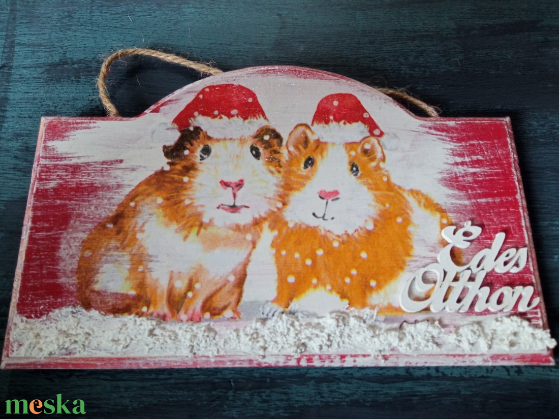 Tengerimalacok- ajtókopogtatótábla - otthon & életmód - dekoráció - ajtó- és ablak dekoráció - ajtódísz & kopogtató - Meska.hu