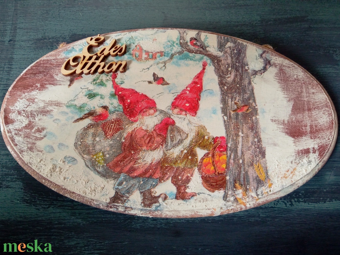 Erdei manók- ajtókopogtatótábla - otthon & életmód - dekoráció - ajtó- és ablak dekoráció - ajtódísz & kopogtató - Meska.hu