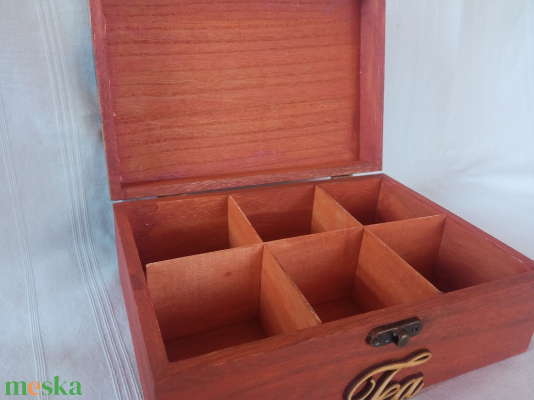 Fekete te�skanna-te�s doboz - otthon & életmód - konyhafelszerelés, tálalás - konyhai tárolás - tea & kávé tárolás - Meska.hu