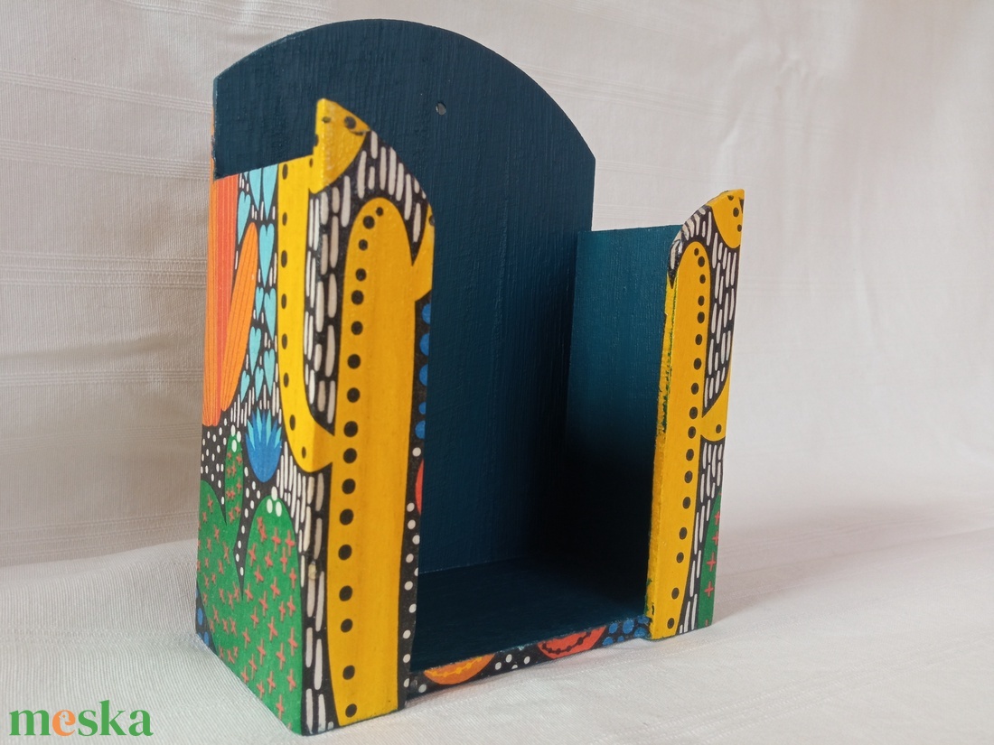 Kaktuszos zsebkendőtartó  - otthon & életmód - tárolás & rendszerezés - zsebkendőtartó - Meska.hu