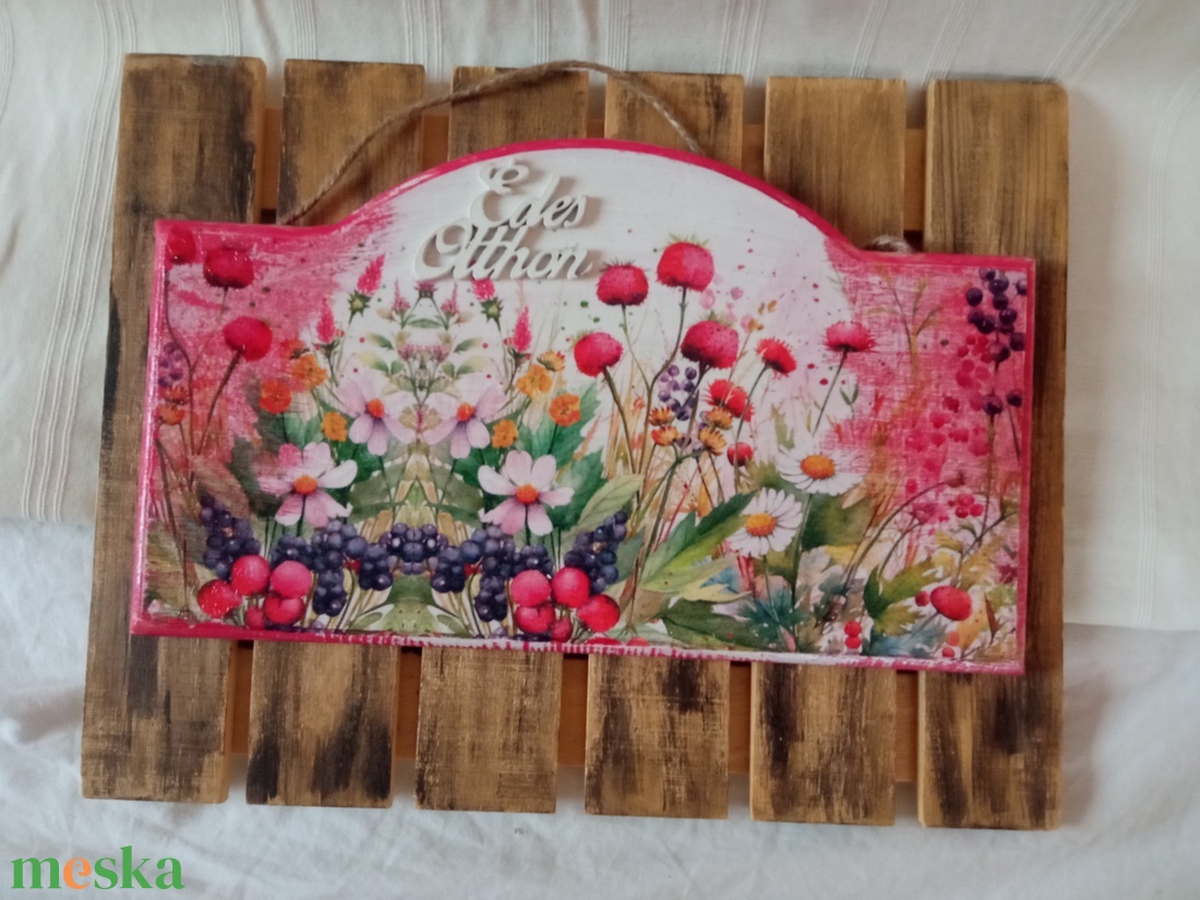 Vir�gos rét tavaszi ajtódísz - otthon & életmód - dekoráció - ajtó- és ablak dekoráció - ajtódísz & kopogtató - Meska.hu