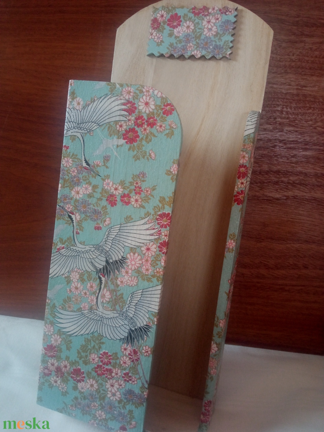 Darumadaras türkiz papírzsebkendőtartó - otthon & életmód - tárolás & rendszerezés - zsebkendőtartó - Meska.hu