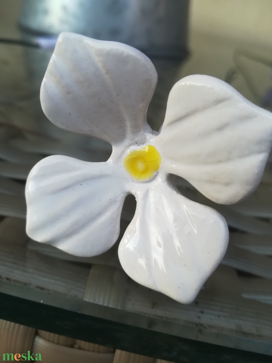 Kerámia kicsi virág - otthon & életmód - dekoráció - virágdísz és tartó - csokor & virágdísz - Meska.hu