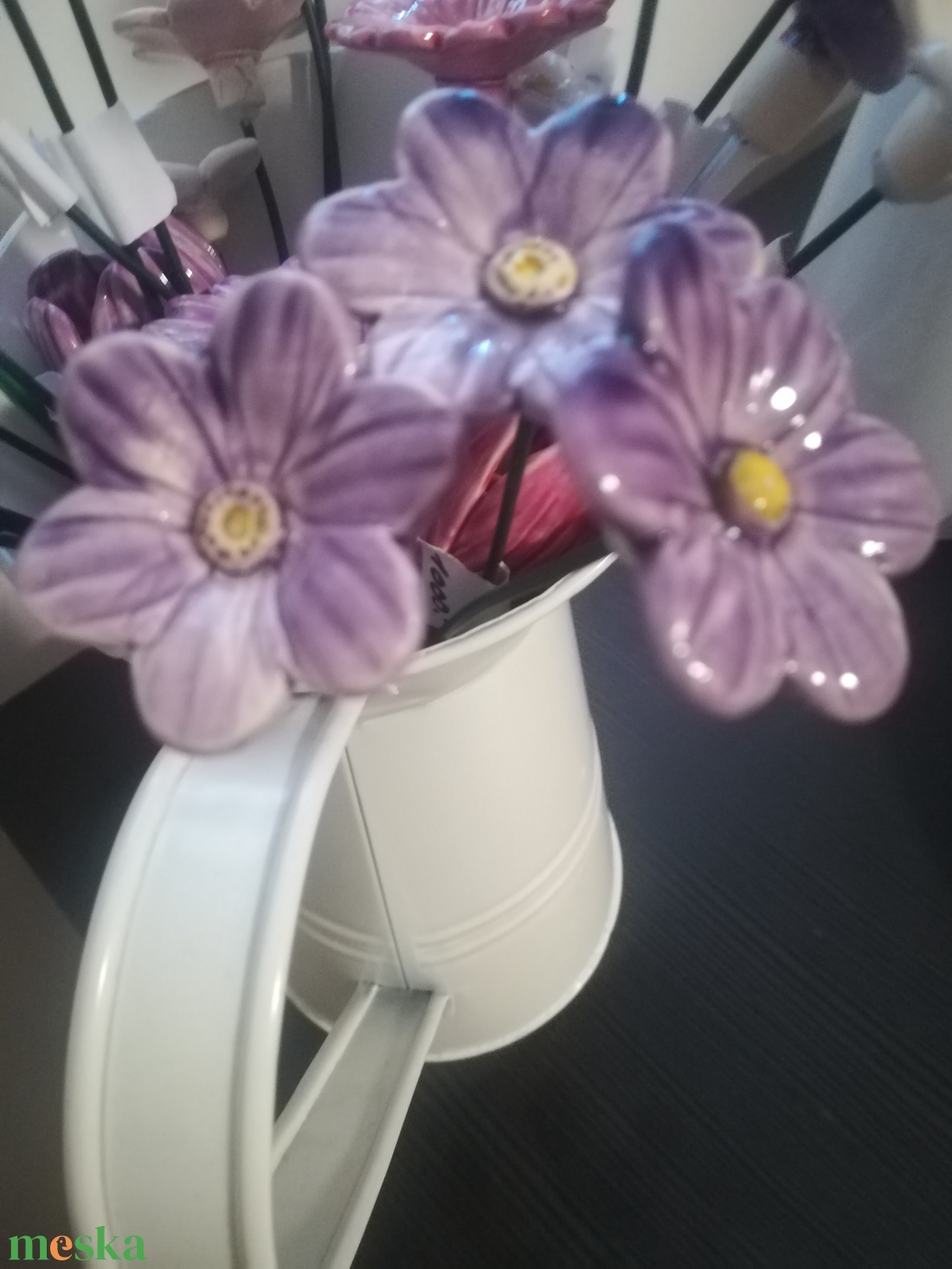 Kerámia kicsi virág - otthon & életmód - dekoráció - virágdísz és tartó - csokor & virágdísz - Meska.hu