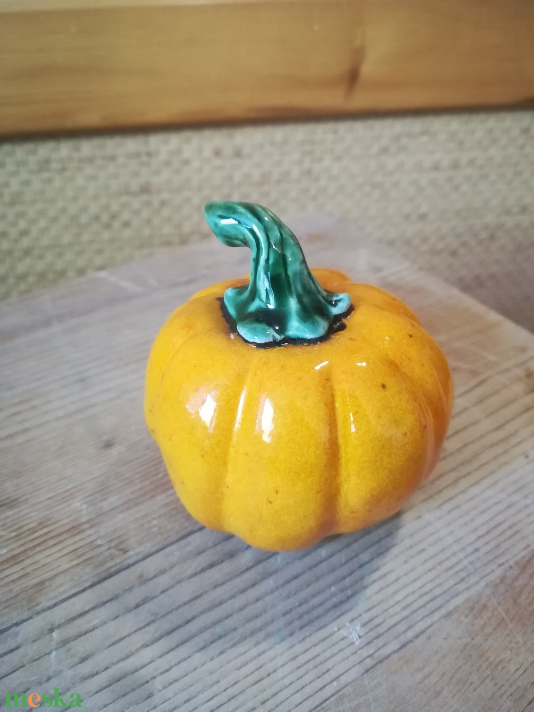 Kerámia tök, kicsi  - halloweeni tök - halloweeni tök - Meska.hu