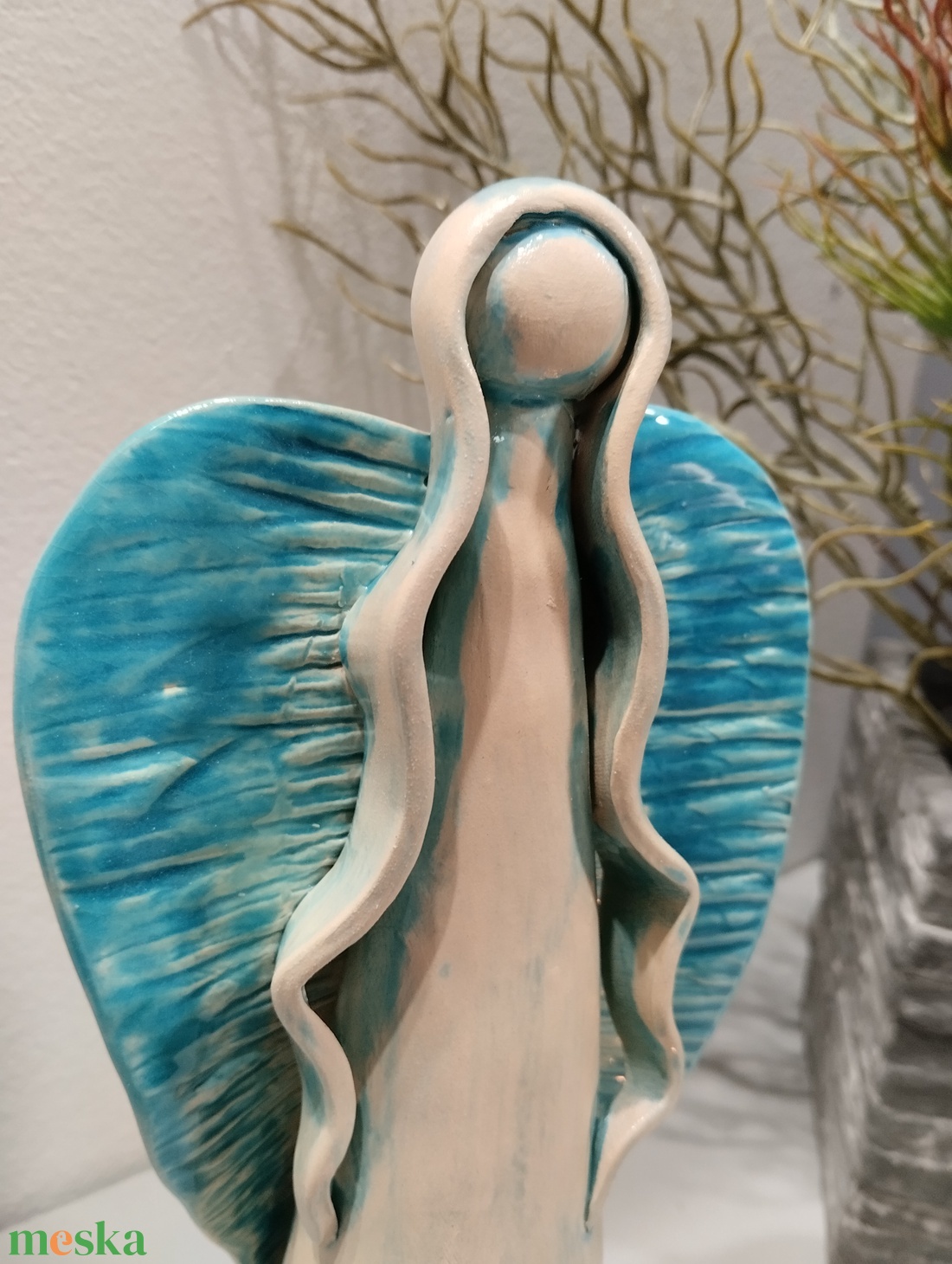 Kerámia angyal - otthon & életmód - dekoráció - dísztárgy - Meska.hu