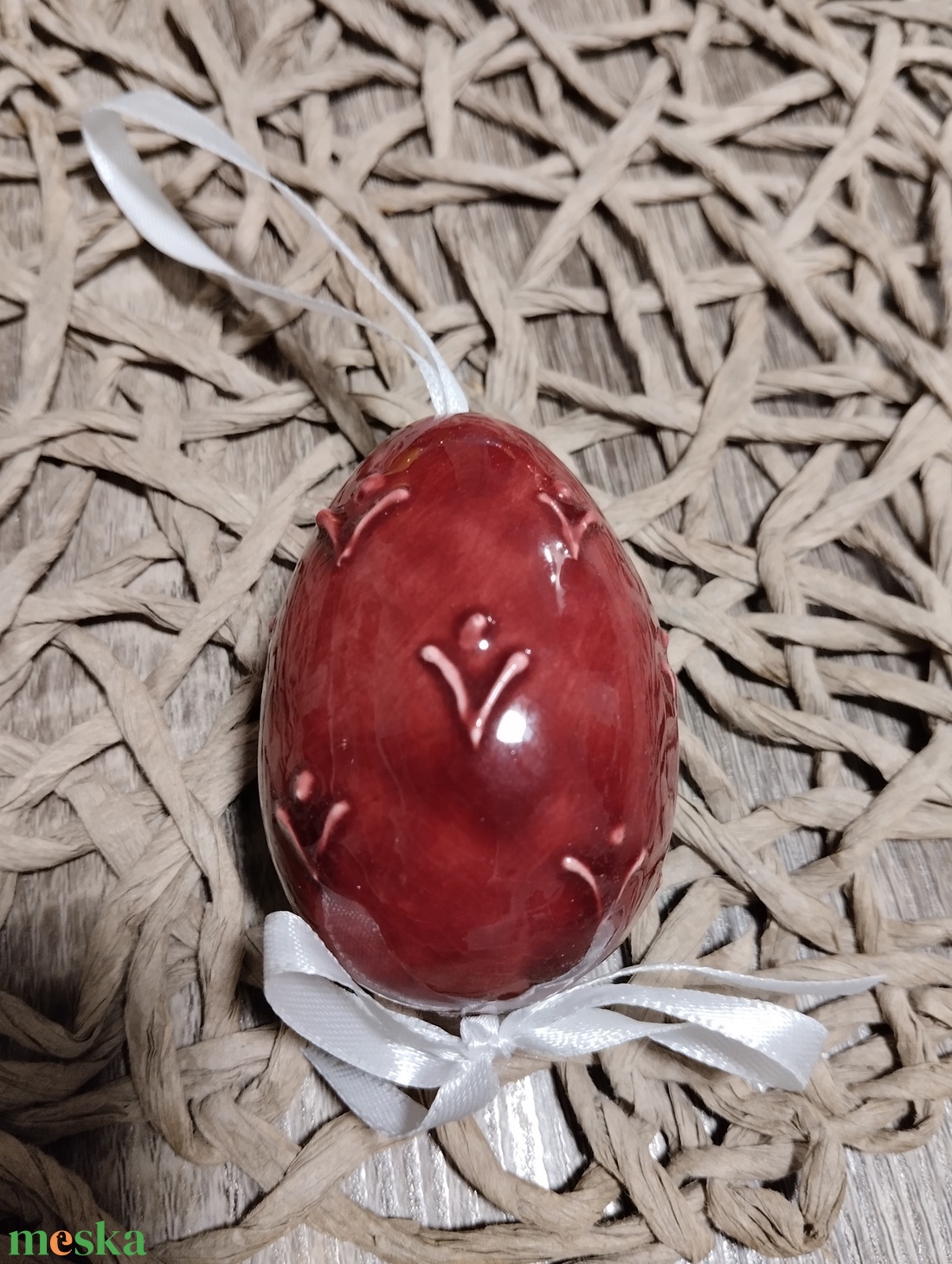 Kerámia hímes tojás  - otthon & életmód - dekoráció - asztal és polc dekoráció - asztaldísz - Meska.hu