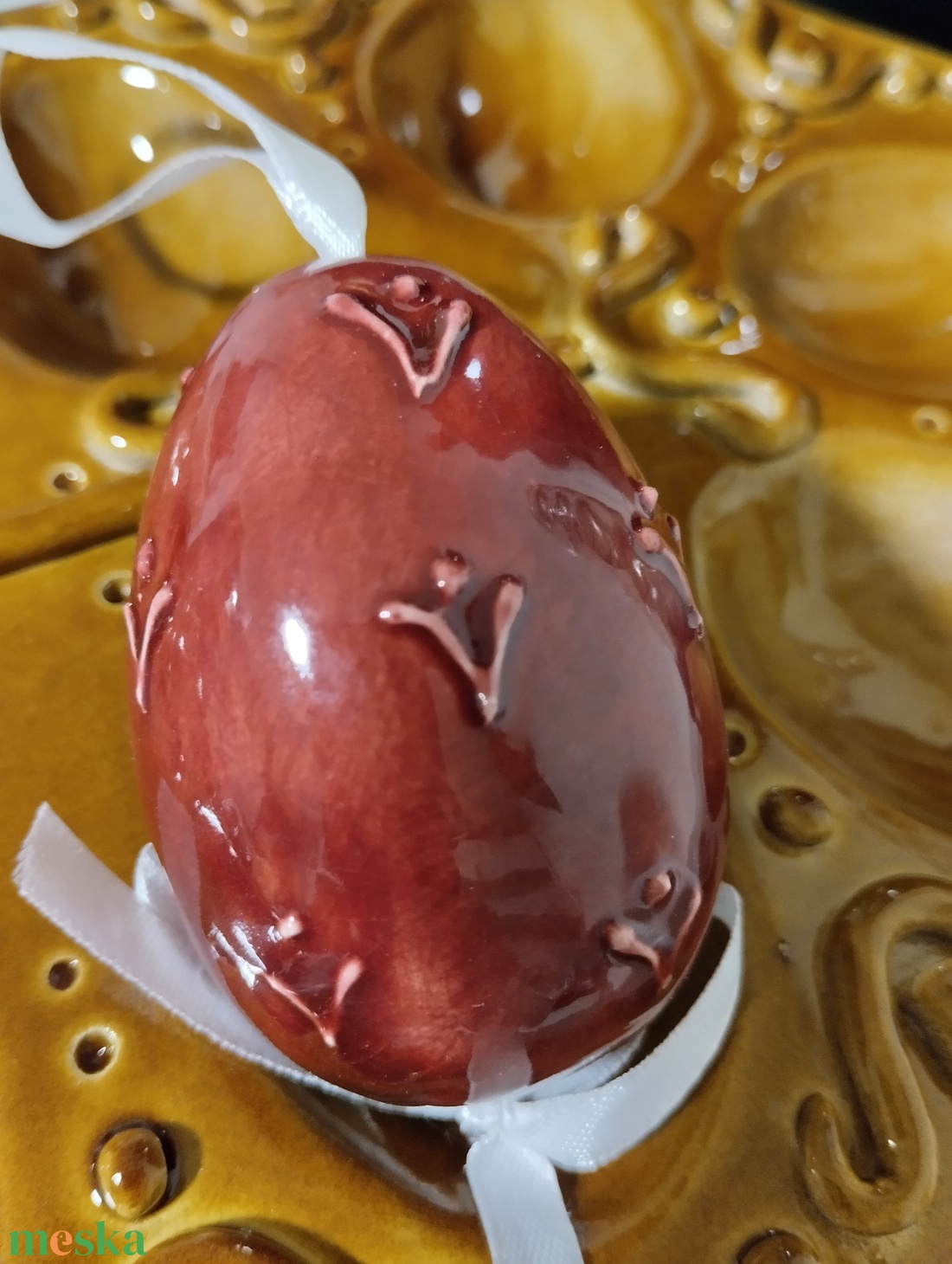 Kerámia hímes tojás  - otthon & életmód - dekoráció - asztal és polc dekoráció - asztaldísz - Meska.hu