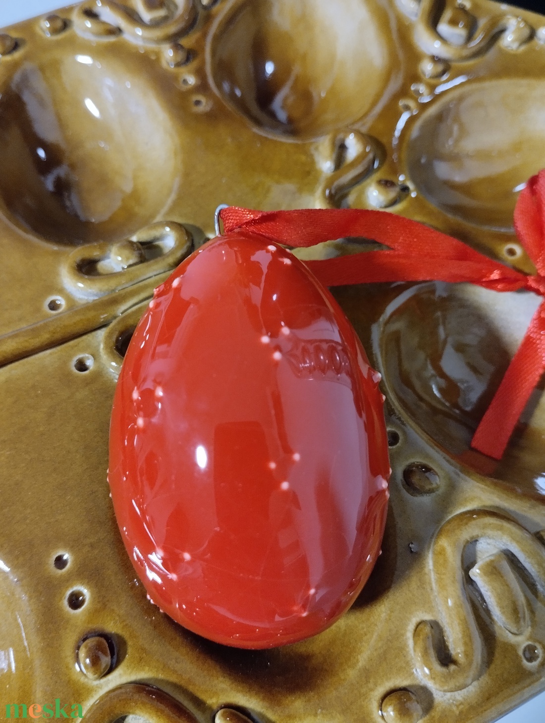 Kerámia hímes tojás  - otthon & életmód - dekoráció - asztal és polc dekoráció - asztaldísz - Meska.hu