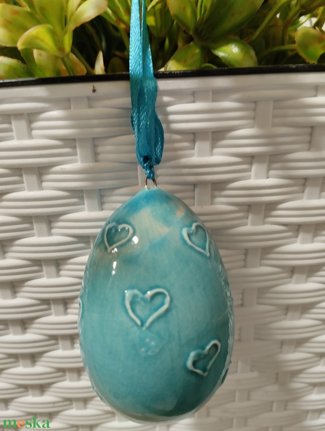 Kerámia hímes tojás  - otthon & életmód - dekoráció - asztal és polc dekoráció - asztaldísz - Meska.hu