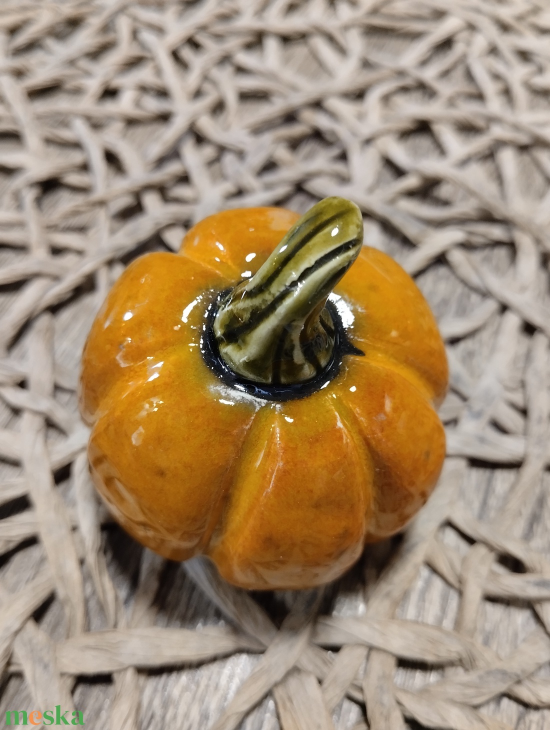 Kerámia tök, kicsi - otthon & életmód - dekoráció - halloween - halloweeni tök és lámpás - Meska.hu Kerámia tök, kicsi - otthon & életmód - dekoráció - halloween - halloweeni tök és lámpás - Meska.hu