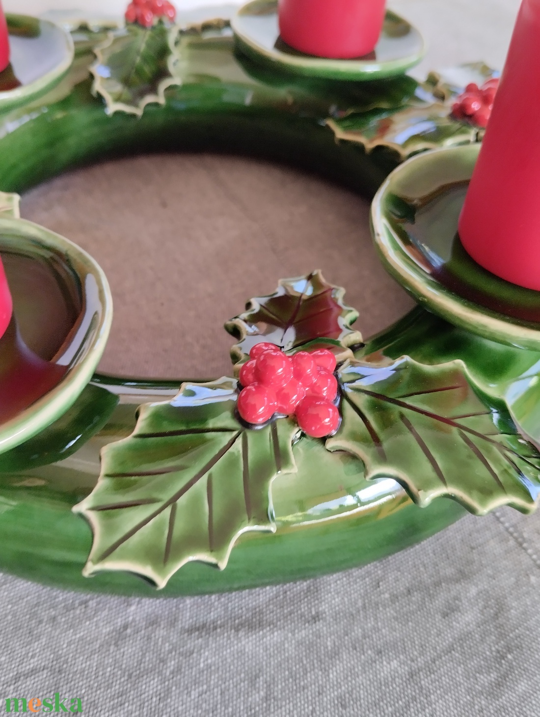 Kerámia adventi koszorú - karácsony - adventi díszek - adventi koszorú - Meska.hu Kerámia adventi koszorú - karácsony - adventi díszek - adventi koszorú - Meska.hu