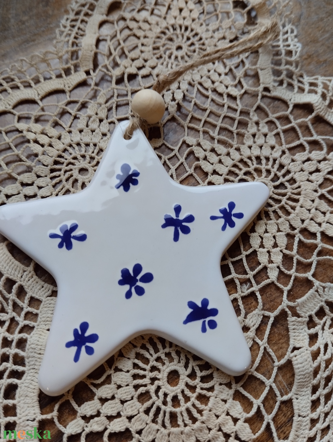 Kerámia fenyődísz  - karácsony - karácsonyi lakásdekoráció - karácsonyfadíszek - Meska.hu