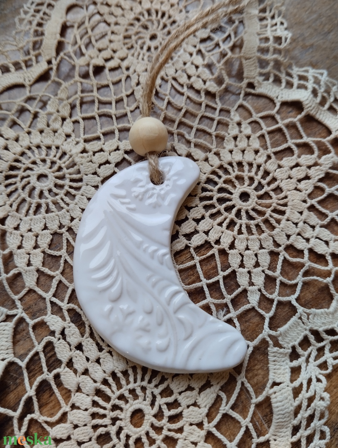 Kerámia fenyődísz  - karácsony - karácsonyi lakásdekoráció - karácsonyfadíszek - Meska.hu