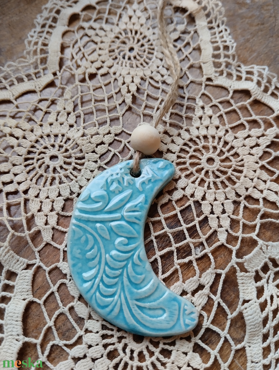 Kerámia fenyődísz  - karácsony - karácsonyi lakásdekoráció - karácsonyfadíszek - Meska.hu