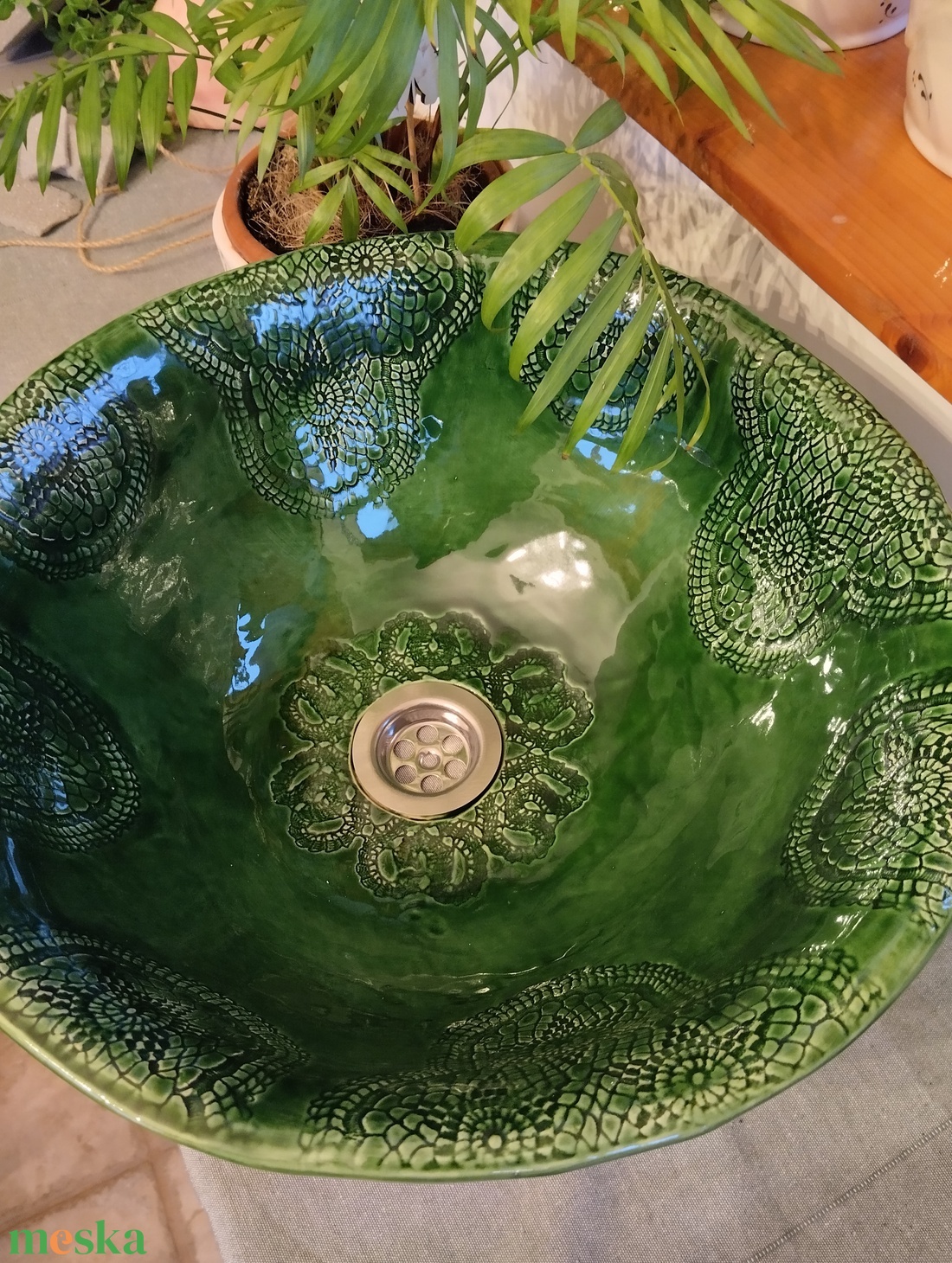 Kerámia mosdókagyló - otthon & életmód - fürdőszoba - mosdótál - Meska.hu