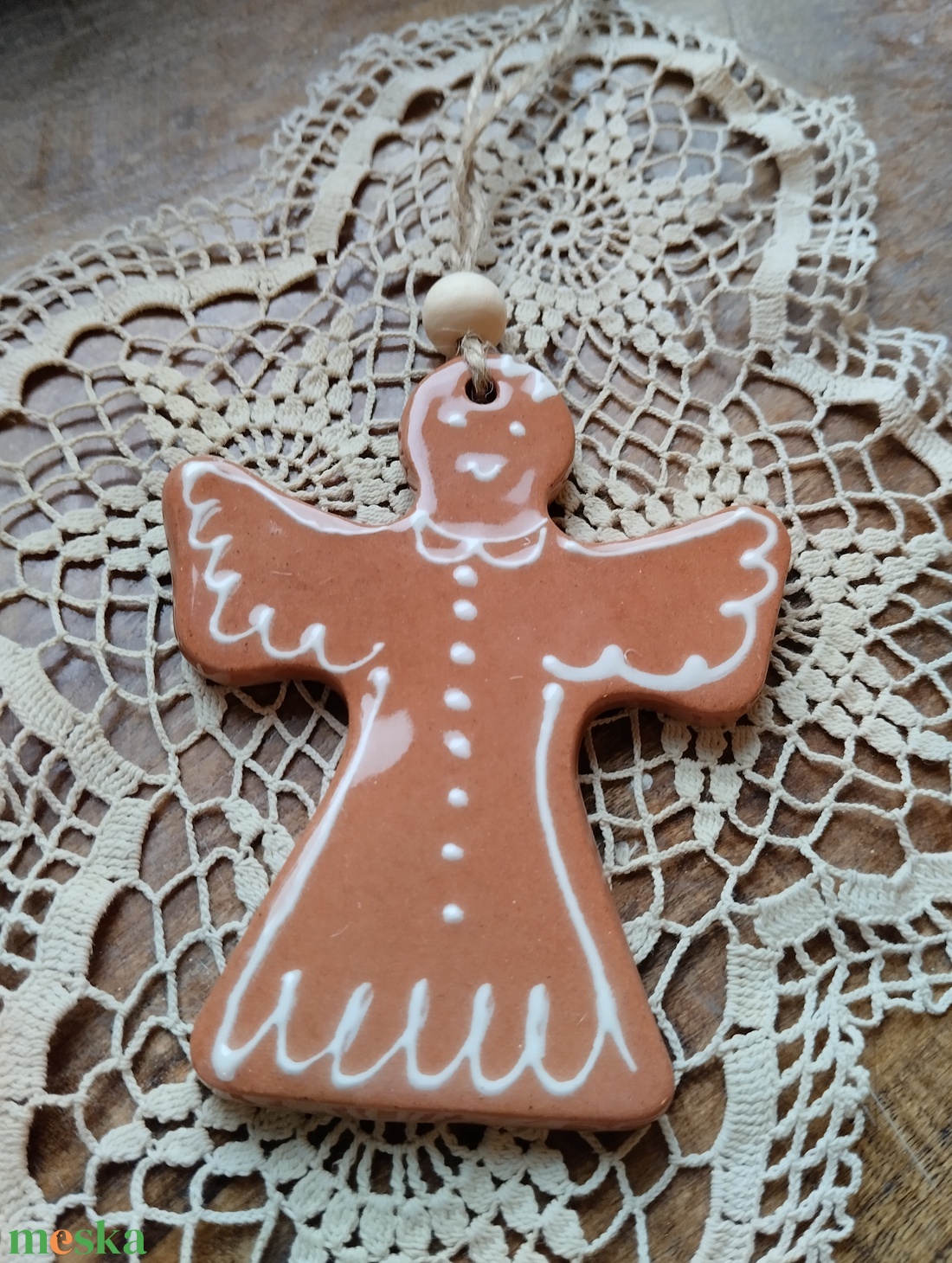 Kerámia fenyődísz  - karácsony - karácsonyi lakásdekoráció - karácsonyfadíszek - Meska.hu