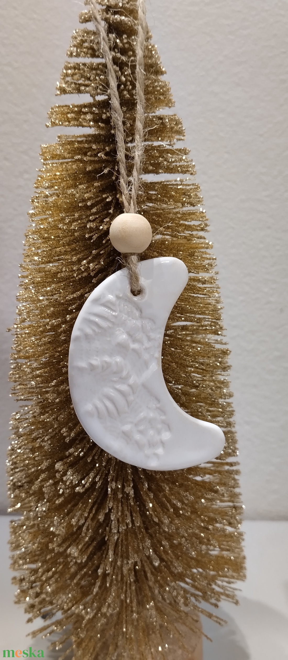 Kerámia fenyődísz  - karácsony - karácsonyi lakásdekoráció - karácsonyfadíszek - Meska.hu