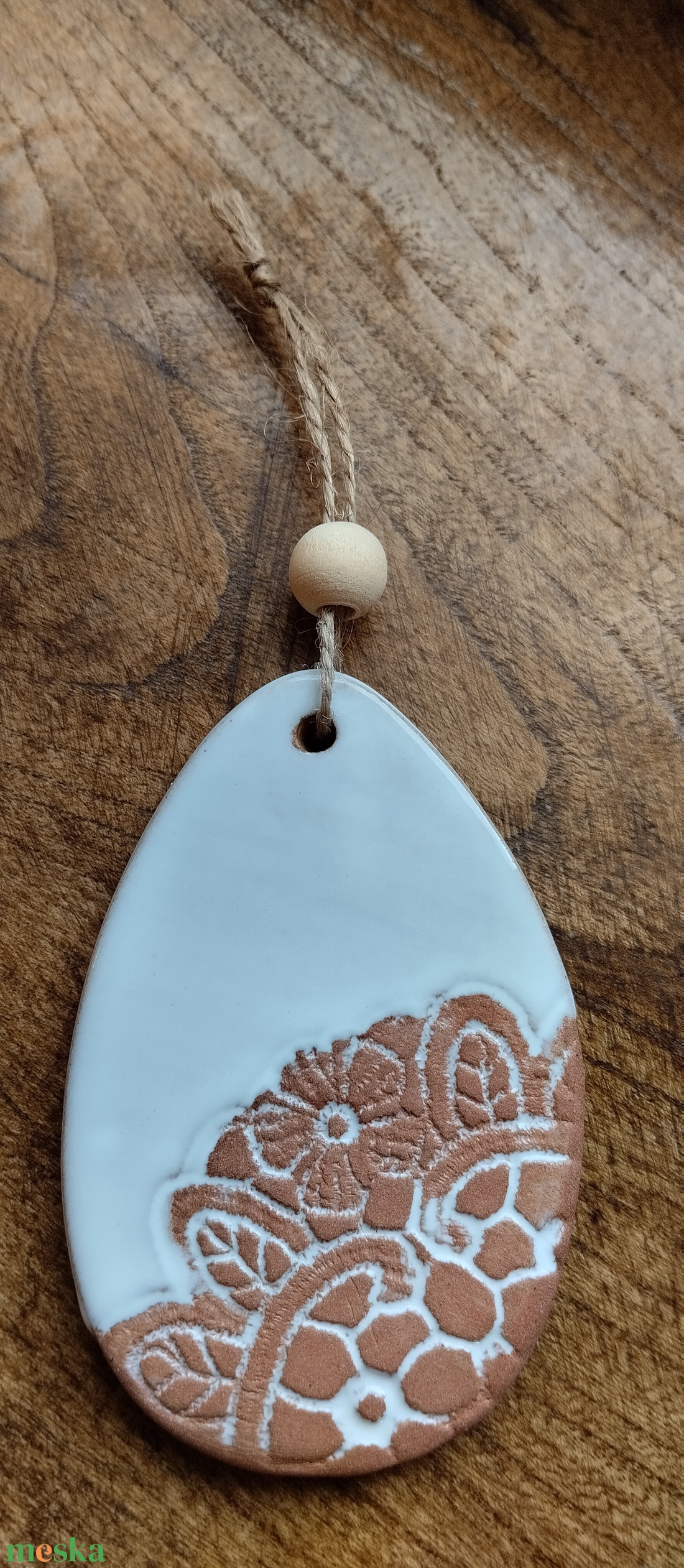 Húsvéti dísz, csipkemintás  - ünnepi díszek, dekorációk - húsvéti díszek és dekorációk - húsvéti tojásfadíszek - Meska.hu