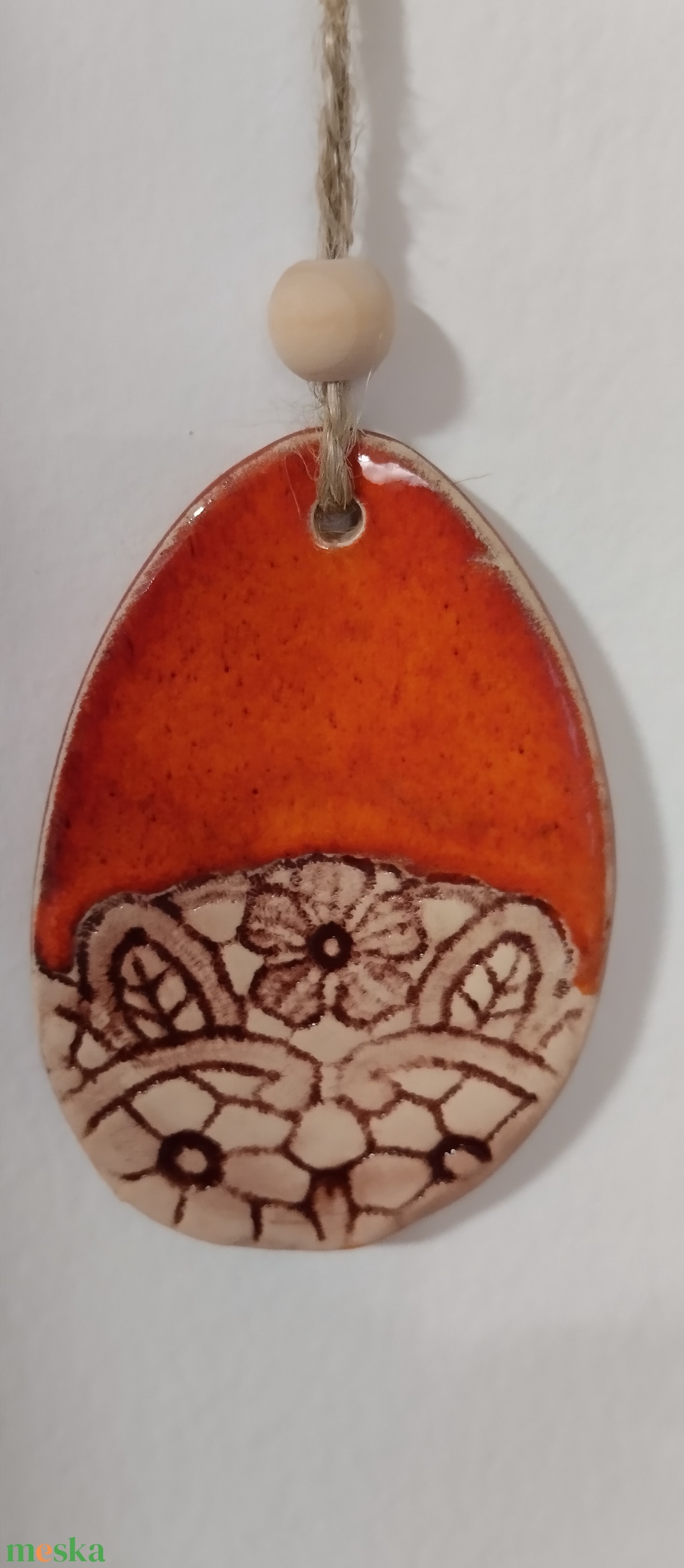 Húsvéti dísz, csipkemintás  - otthon & életmód - dekoráció - fali és függő dekoráció - függődísz - Meska.hu