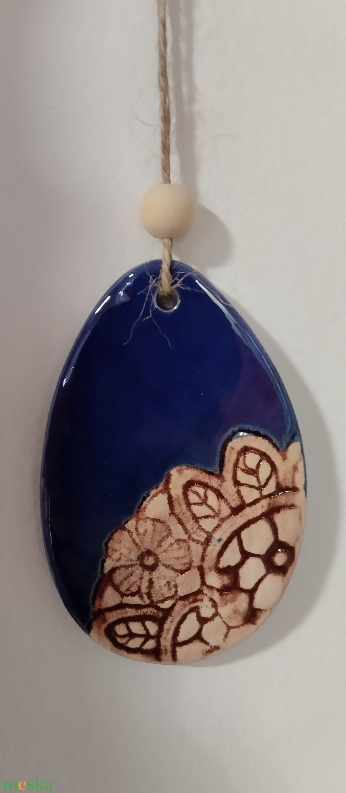 Húsvéti dísz, csipkemintás  - ünnepi díszek, dekorációk - húsvéti díszek és dekorációk - húsvéti tojásfadíszek - Meska.hu