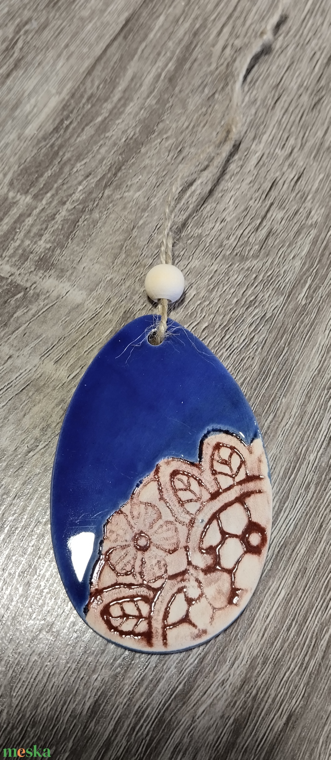 Húsvéti dísz, csipkemintás  - ünnepi díszek, dekorációk - húsvéti díszek és dekorációk - húsvéti tojásfadíszek - Meska.hu