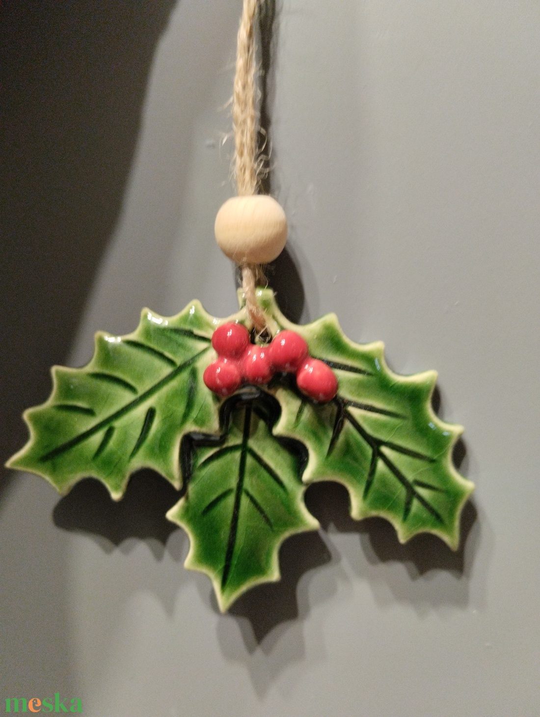 Kerámia fenyődísz  - karácsony - karácsonyi lakásdekoráció - karácsonyfadíszek - Meska.hu